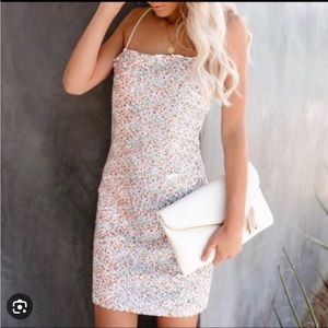 NWT Endless Rose VICI Multicolor Mini Dress Small